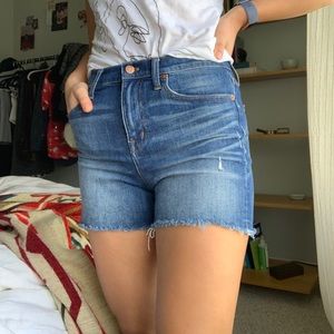 Madewell denim high rise shorts